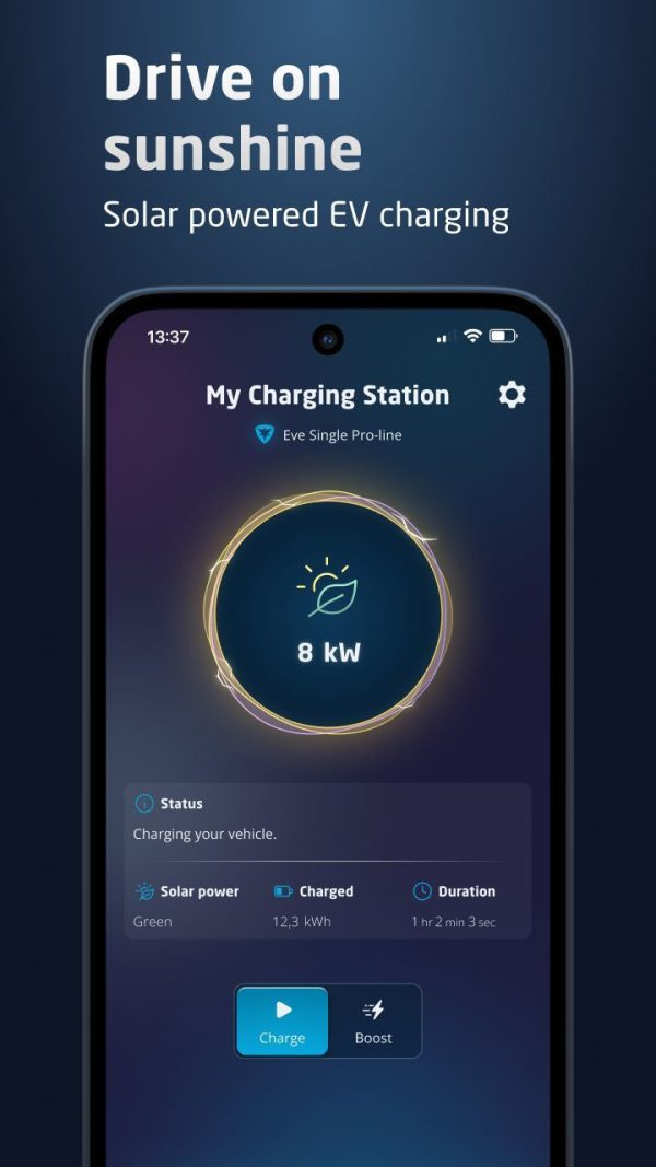 Alfen-single-pro-myeve-app-laadpaal-installeren-duurzaamautoladen.nl