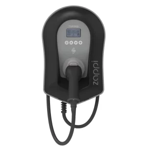 Zappi V2.1 22kw zwart vaste type 2 laadkabel van 6.5 meter met load balancing